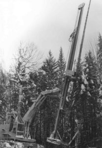 Mechanical Harvester Limbing Trees