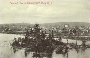 Panoramic View of Millinocket, Maine