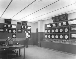 Steam Control Room in the Millinocket Mill