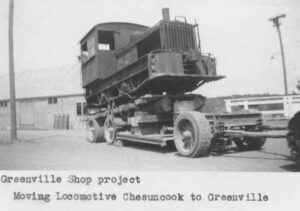 Moving Locomotive from Chesuncook to Greenville