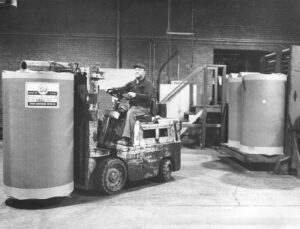 Moving Paper with a Forklift in the Millinocket Mill