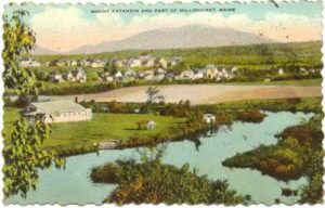 Postcard of a Mt. Katahdin View in Millinocket, Maine