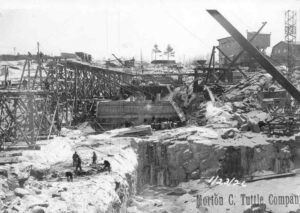 Construction of North Twin Dam 1/23/1926