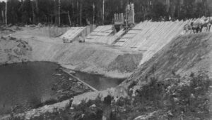 Construction of North Twin Dam