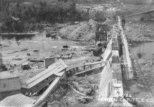Aerial View of the Construction of North Twin Dam 6/3/1926