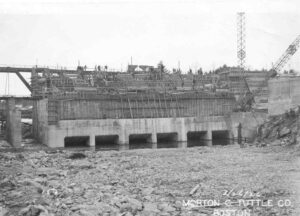Construction of North Twin Station 3/26/1926