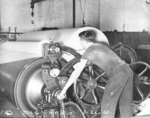 Millinocket Mill Number 10 Paper Machine 3/26/1920
