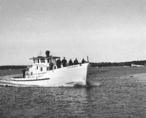 Bow View of the O.A. Harkness Boat