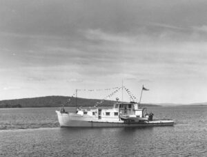 Side View of the O.A. Harkess Boat