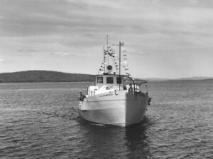 Bow View of the O.A. Harkness Boat