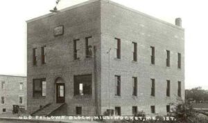 Odd Fellows Bank on Penobscot Ave. in Millinocket, Maine