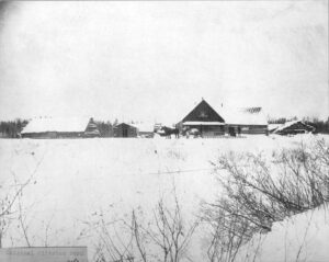 Winter at Pittston Farm in 1904