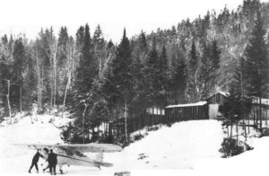 Plane with Skis on Harrington Lake