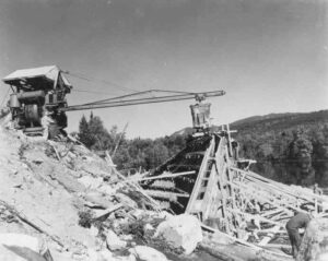 Pouring Concrete for Abol Bridge Abutment