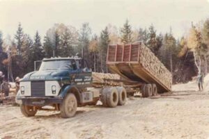Pulp Trucks Unloading in the 1960's
