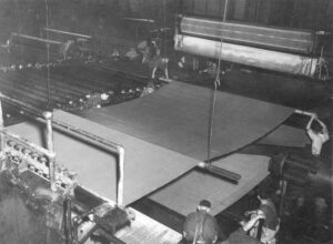 Putting Wires on a Paper Machine in the 1930's
