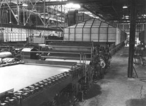 Putting Wires on a Paper Machine in the 1930's