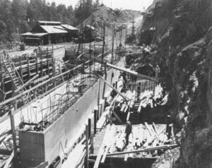 Raising the McKay Station Walls 7/14/1952