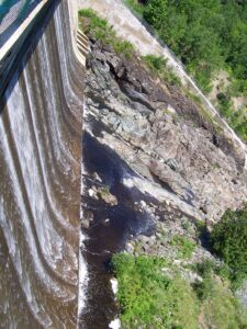 Ripogenus Dam with Deep Gates Closed
