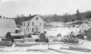 Ripogenus Dam Buildings During Construction
