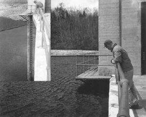 Ripogenus Dam Staff Gauging High and Low Water