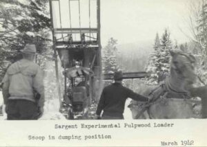 Sargent Experimental Pulpwood Loader in March 1942