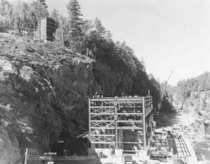 Scaffolding for Penstock at McKay Station 9/8/1952