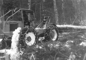 Skidder Winching Wood