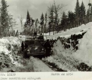 Snow Conditions in Allegash, Maine 3/22/1952