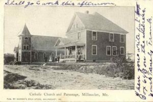 St. Martin of Tour Catholic Church and Parsonage in Millinocket, Maine