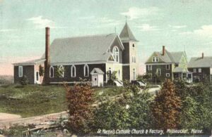 St. Martin of Tour Catholic Church and Parsonage in Millinocket, Maine