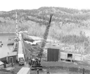 Staging and Cement Plant at Ripogenus Dam for McKay Station 5/1/1951