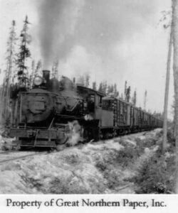 Steam Locomotive Hauling Pulp