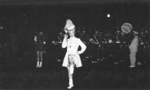 Stearns High School Band in the Cherry Blossom Festival Parade in Washington, DC on 4/1/1954
