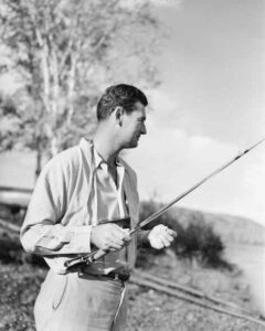 Ted Williams Fly Fishing at Nesowadnehunk Lake in Maine