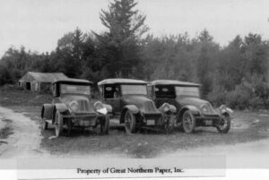 Three Early Great Norther Paper Company Cars