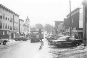 Trucking the William Hilton Boat Through Town
