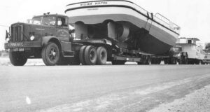 Trucking the William Hilton Boat