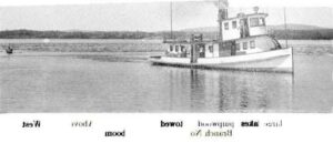 Tug Boat Pulling Boom