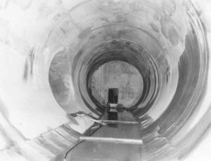 Tunnel Bulkhead and Penstocks From Inside