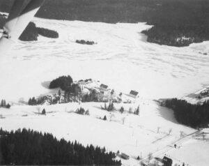 Aerial View of an Unknown Farm