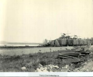 Unloading Wood at Eagle Lake