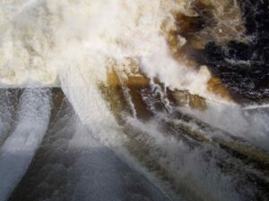 Deep Gates Open at Ripogenus Dam