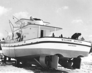 William Hilton Boat on Shore in 1961