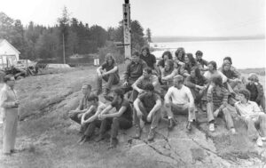 Wood Cutting School Class at Chesuncook Monument