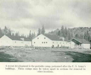 Woodlands Camps Patterned After the U.S. Army Buildings
