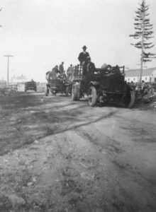 Woodlands Crews on Trucks in the 1920's
