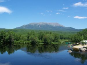 Mt. Katahdin from Abol Bridge